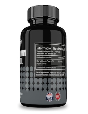 Black Cumin Seed Reset Nutrition con semilla de comino negro de 60 cápsulas