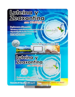 Luteína y Zeaxantina Best Health con omega 3 de 30 cápsulas