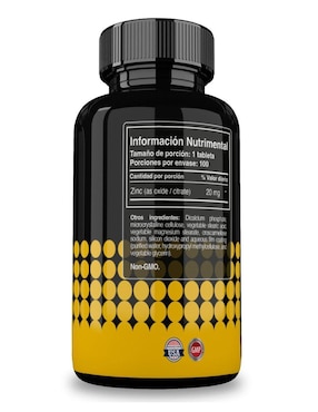 Zinc Reset Nutrition de 100 tabletas