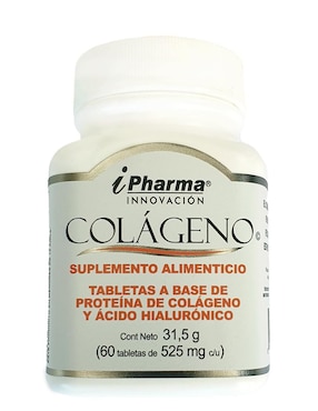 Suplemento Alimenticio A Base De Proteína Colágeno Con ácido Hialurónico Sabor Natural 60 Tabletas