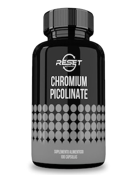 Chromium Picolinate Reset Nutrition Con Cromo Sabor Natural 100 Cápsulas