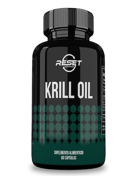 Krill Oil Omega 3, 6 Reset Nutrition Sabor Natural 60 Cápsulas