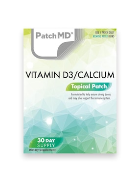 30 Parches Vitamin D3/Calcium Patch MD Unisex