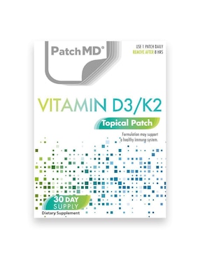 30 Piezas Parche Topico De Vitamina D3/K2 Patch MD Unisex