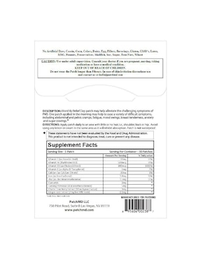 Monthly Relief Day vitamina Patch Md parches