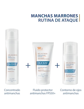 Crema para contorno de ojos recomendada para prevenir la aparición de manchas día y noche Ducray Melascreen para todo tipo piel
