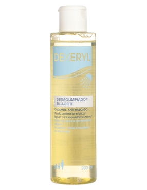 Limpiadores rostro y cuerpo Dexeryl Aceite de Ducha 200 ml, Piel Seca y Atópica, pH Fisiológico Pierre Fabre para calmar la piel