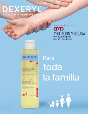 Limpiadores rostro y cuerpo Dexeryl Aceite de Ducha 200 ml, Piel Seca y Atópica, pH Fisiológico Pierre Fabre para calmar la piel