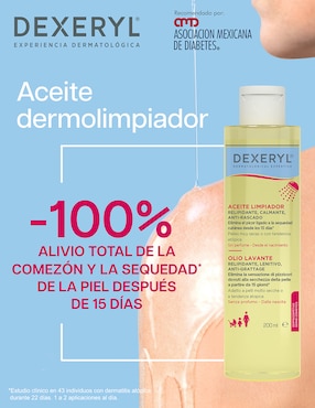 Limpiadores rostro y cuerpo Dexeryl Aceite de Ducha 200 ml, Piel Seca y Atópica, pH Fisiológico Pierre Fabre para calmar la piel