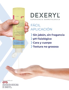 Limpiadores rostro y cuerpo Dexeryl Aceite de Ducha 200 ml, Piel Seca y Atópica, pH Fisiológico Pierre Fabre para calmar la piel
