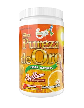 Fibra Pureza De Oro Best Health Con Psyllium (plantago Ovata) Sabor Naranja 340 G