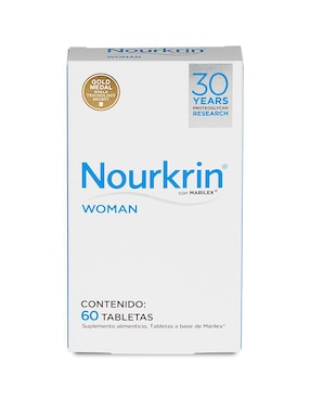 Tratamiento capilar anticaída del cabello woman Nourkrin con marilex 60 tabletas