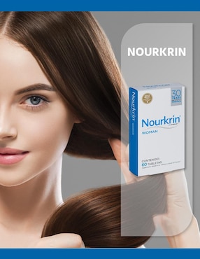 Tratamiento capilar anticaída del cabello Woman Nourkrin con marilex de 60 tabletas