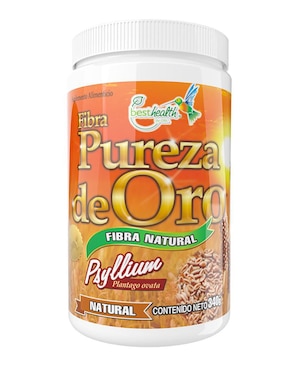 Fibra Pureza De Oro Best Health Con Psyllium (plantago Ovata) Sabor Natural 340 G