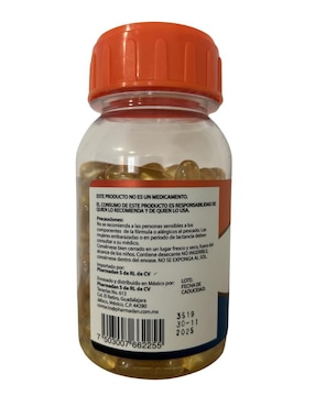 Omega 3 Pharmadan con Omega 3 Pharmafreak sabor natural de 100 cápsulas
