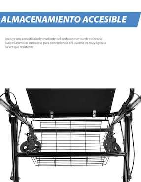 Andadera ortopédica rollator Onof Texas