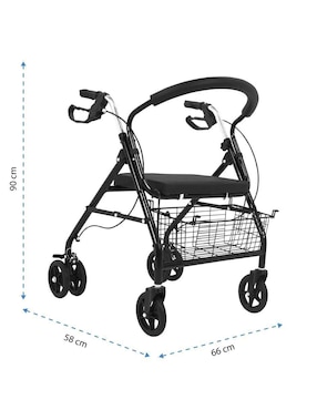 Andadera ortopédica rollator Onof Texas