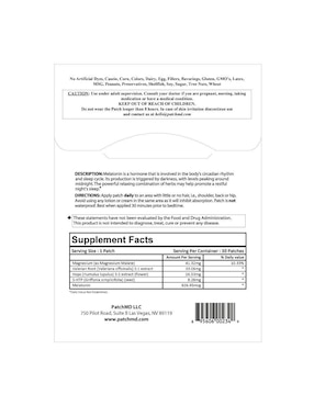 Sleep Starter mineral Patch Md parches
