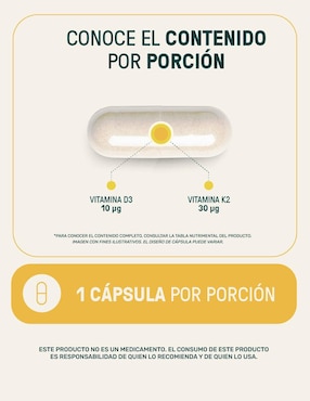 K2D3: Vitaminas: K2 y D3 360 cápsulas Life360+ con vitamina K2 y vitamina D3