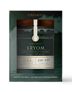 Kryom de Oxomio - Heart Health Oxomio con aceite de krill de 180 cápsulas