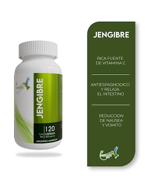 Jengibre Best Health de 120 cápsulas