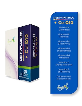 Multivitamínico + Co-Q10 Best Health de 30 cápsulas