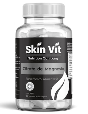 Citrato de magnesio Skin Vit Nutrition Company 60 cápsulas