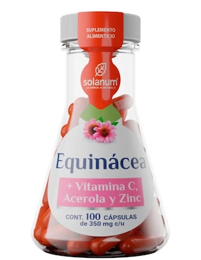 Equinácea Solanum Con Vitamina C 100 Cápsulas