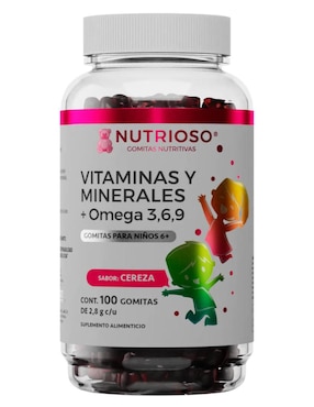 Nutrioso Solanum con omega 3 sabor cereza 100 gomitas