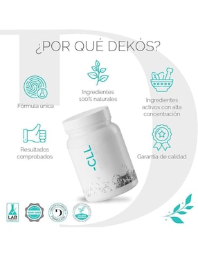 -CLL Suplemento Alimenticio Dekós con colágeno hidolizado, vitamina C sabor naranja de 300 g