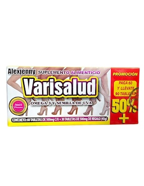 Varisalud Alexjenny Con Omega 3 90 Tabletas