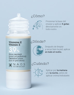 Sérum facial Vitamine E Activo Puro Etat Pur de piel normal