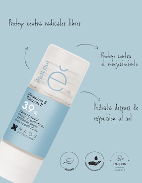 Sérum facial Vitamine E Activo Puro Etat Pur de piel normal