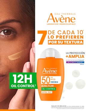 Protector solar FPS 50 Avène Ultra Mat Fluid Oil Control 50 ml