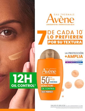Protector solar FPS 50 Ultra Fluid Mat Perfect Oil Control Avène Línea Naranja 50 ml