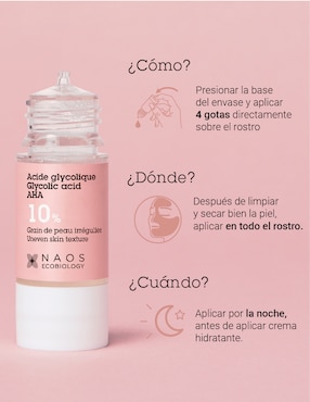 Sérum facial Ácido Glicólico Activo Puro Etat Pur de piel normales y sensibles