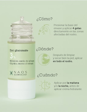 Sérum facial Gluconato de Zinc Activo Puro Etat Pur de piel normal y mixta