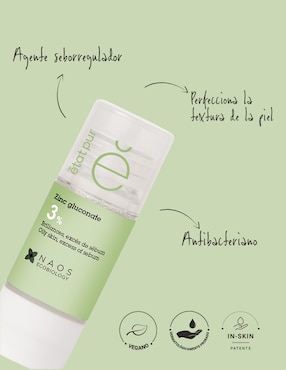 Sérum facial Gluconato de Zinc Activo Puro Etat Pur de piel normal y mixta