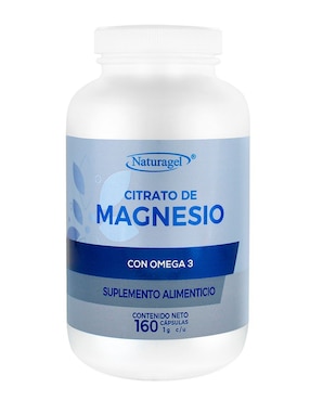 Citrato De Magnesio Con Omega 3 Naturagel 160 Cápsulas