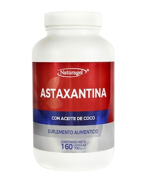 Astaxantina con aceite de coco fraccionado Naturagel 160 cápsulas