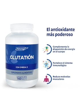 Glutatión con Omega 3 Naturagel de 160 cápsulas