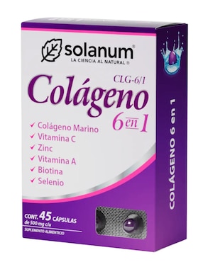 Colágeno 6 en 1 Solanum con vitamina C de 100 g