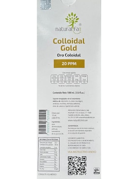 Oro Coloidal Naturalfa3mil Natural sabor herbal de 1 l