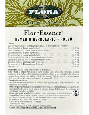 Flor Essence Remedio Herbolario Polvo Flora sabor herbal