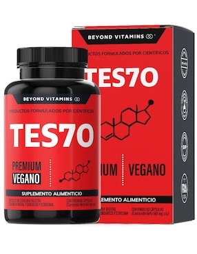 TESTO Premium Vegano Beyond Vitamins Con Fenogreco, Maca, L Arginina, Zinc, Vitamina D3, ácido Aspártico, L-citrulina Y Creatina Monohidratada 60 Cápsulas