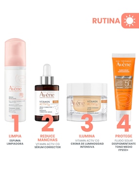 Crema facial recomendada para revitalizar día y noche Crema de Luminosidad Intensiva Antioxidante Avène Vitamin Activ Cg todo tipo piel