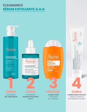 Sérum antiacné facial Cleanance Exfoliante Aha Piel Grasa 30 ml Avène de piel mixta y grasa