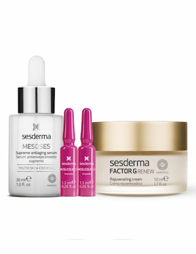 Set Crema Facial Recomendada Para Prevenir Signos De La Edad De Día Y Noche Firmeza Al Instante Sesderma Mesoses Para Todo Tipo Piel