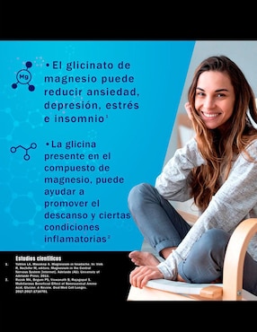 Glicinato de Magnesio Natural Smart Nutrition con magnesio de 450 g