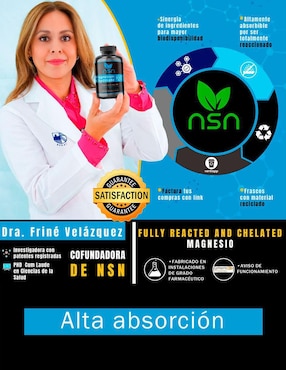 Glicinato de Magnesio Natural Smart Nutrition con magnesio de 450 g